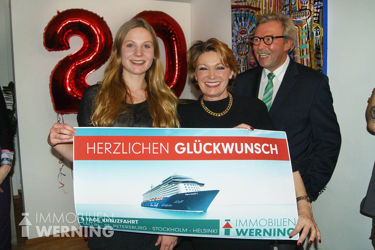 Gewinnerin Immobilien Werning Kreuzfahrt Nordsee 20 Jahre Jubiläum Bad Honnef