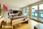 Rheinblick! 4-Zimmer-Maisonette mit 2 Balkonen - das Wohnzimmer