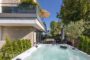Villa Schaaffhausen: Hochwertige 4-Zimmer-Wohnung mit Garten & Whirlpool - Der Blick vom Whirlpool